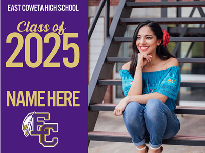East Coweta High School Senior Photo Yard Sign