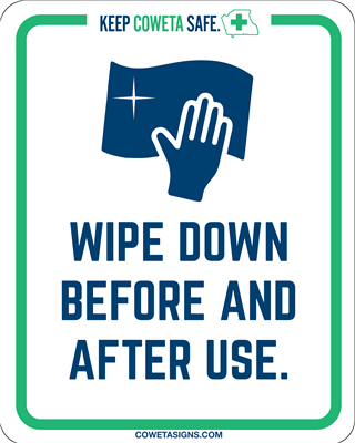 Wipe Down Before & After Use